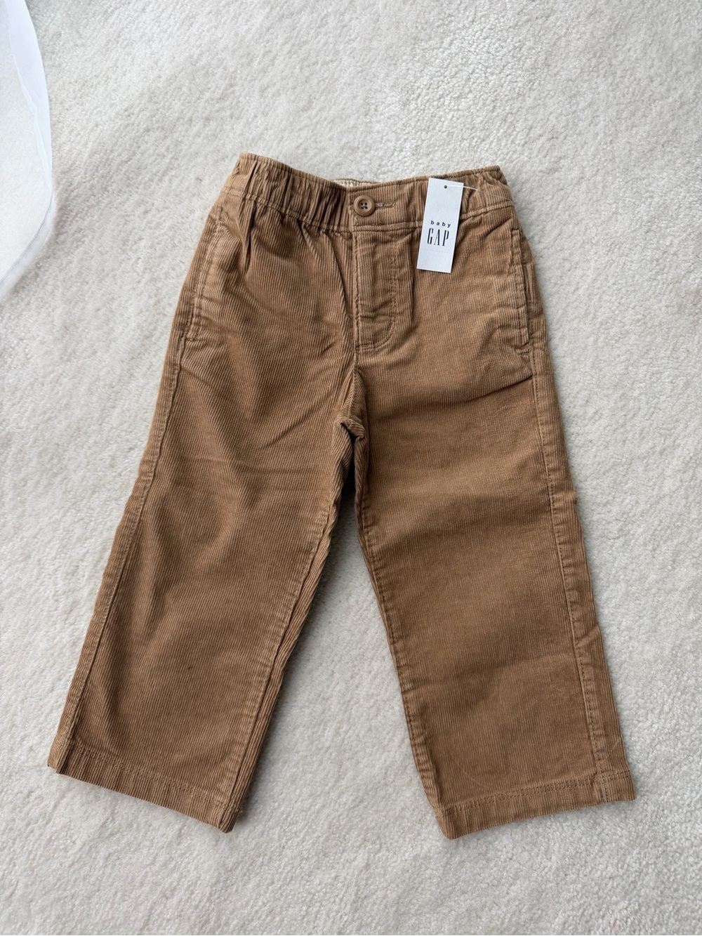 BNWT GAP Kids Tan Corduroy Straight-Leg Pants